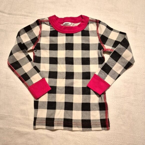 Hanna Andersson boys or girls size 100 or 4 gingham pajama set, red black white - Picture 2 of 8